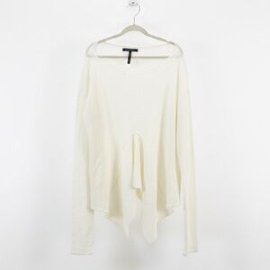 Designer Sarah Pacini knit S/M oversized Sarah Pacini Asymmetric / Draped Hem